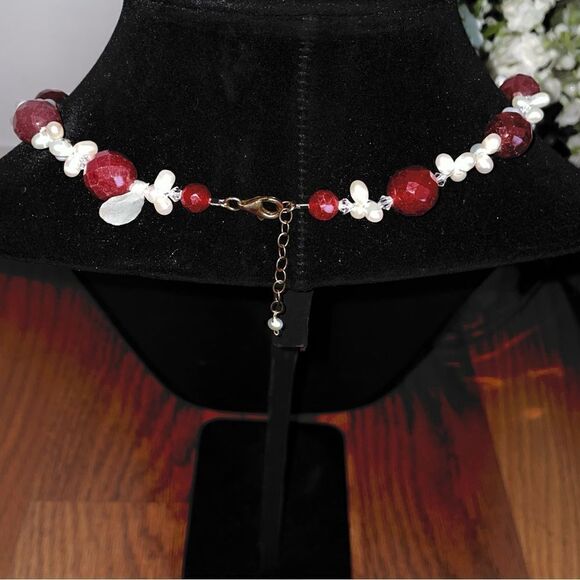 Genuine Pearl and Glass Bead Necklace - Picture 5 of 5